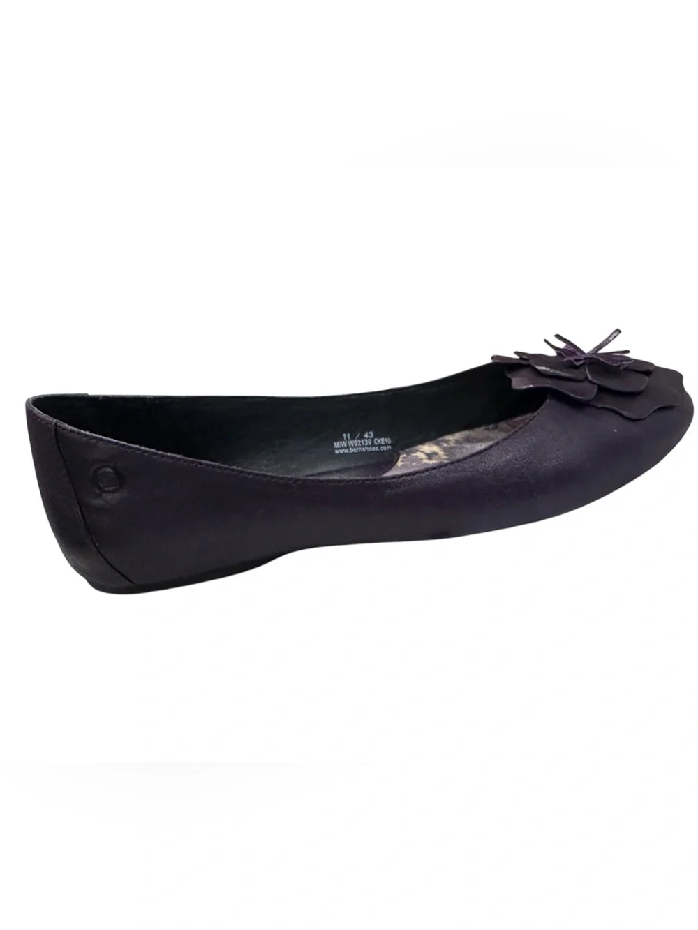Women’s BORN Lovely Viola Deep Purple Ballet Leather Flats Shoes Size 11 - Picture 4 of 8